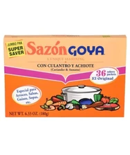 Sazon Goya Con Culantro Y Achiote Coriander & Annatto Seasoning, 36 Packets