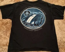 VINTAGE Y2K AMERICAN RACING CARROLL SHELBY COBRA GRAPHIC T-SHIRT ( MENS L )