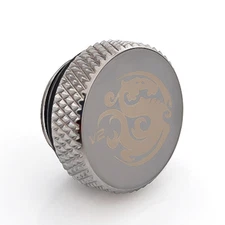 Bitspower G1/4" Stop Fitting V2, Black Sparkle