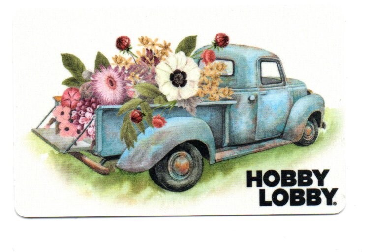 Hobby Lobby Flowers In Old Truck Gift Card No $ Value Collectible
