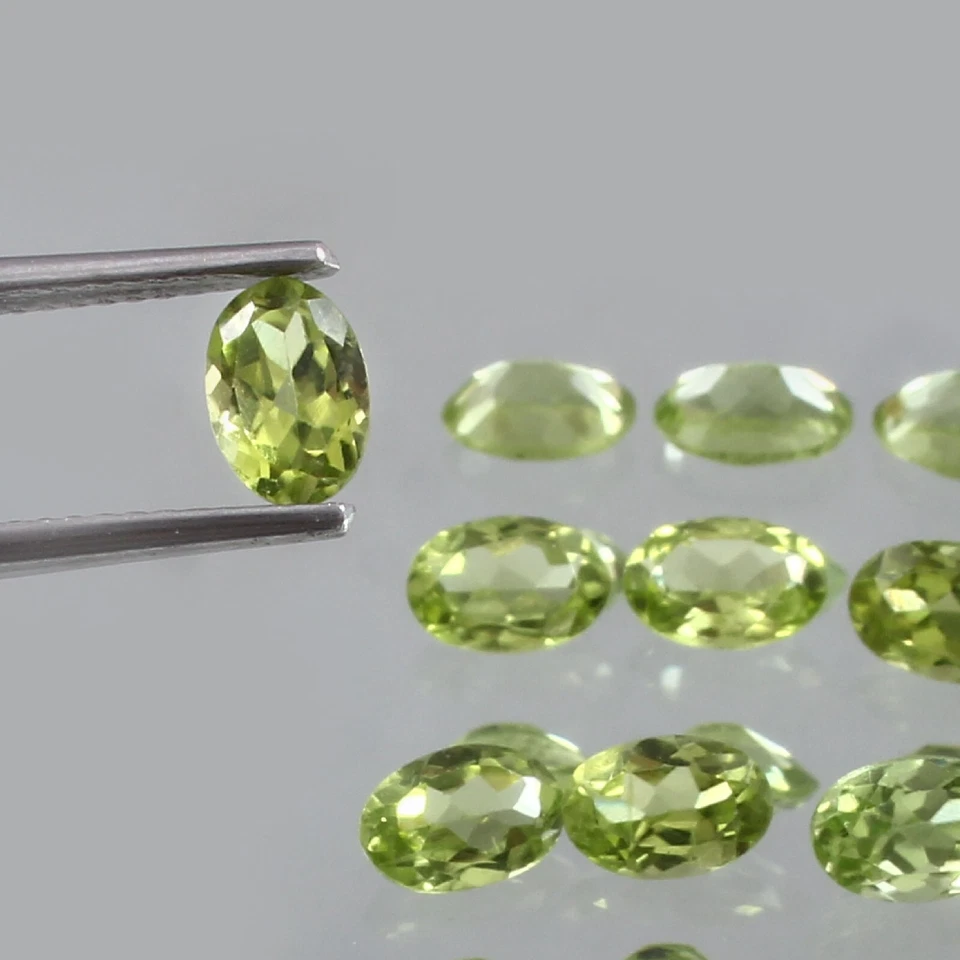 Zertifiziert AAA Natürlich Burma Peridot Oval Menge Unbehandelt Lose Edelstein - Bild 2 von 4