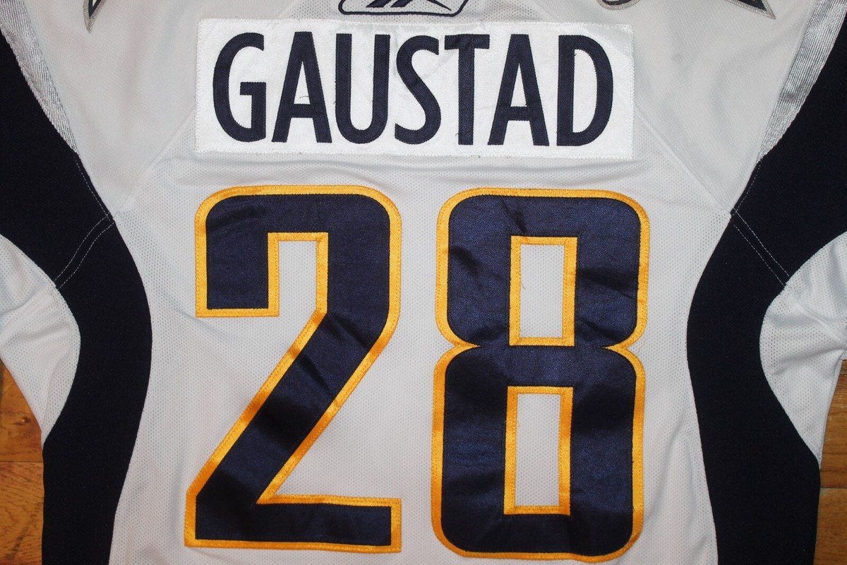 Vintage Reebok Buffalo Sabres Buffaslug Paul Gaustad Youth Jersey