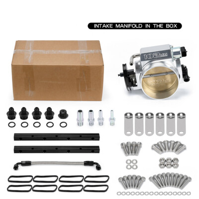 LS1 LS2 LS6 102mm Intake Manifold Throttle Body w/ MAP Sensor Port + Fuel Rails