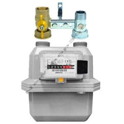 CONTATORE VOLUMETRICO GAS GPL/MET GNALI BOCIA MENSOLA DI FISSAGGIO CON RUBINETTO