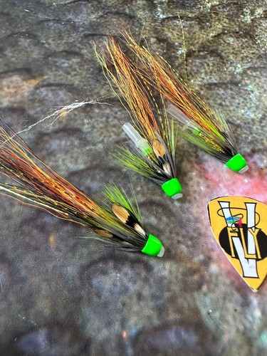 V Fly Ultimate Signature Lightning Bolt HULK Conehead Salmon Tube Flies & Hooks