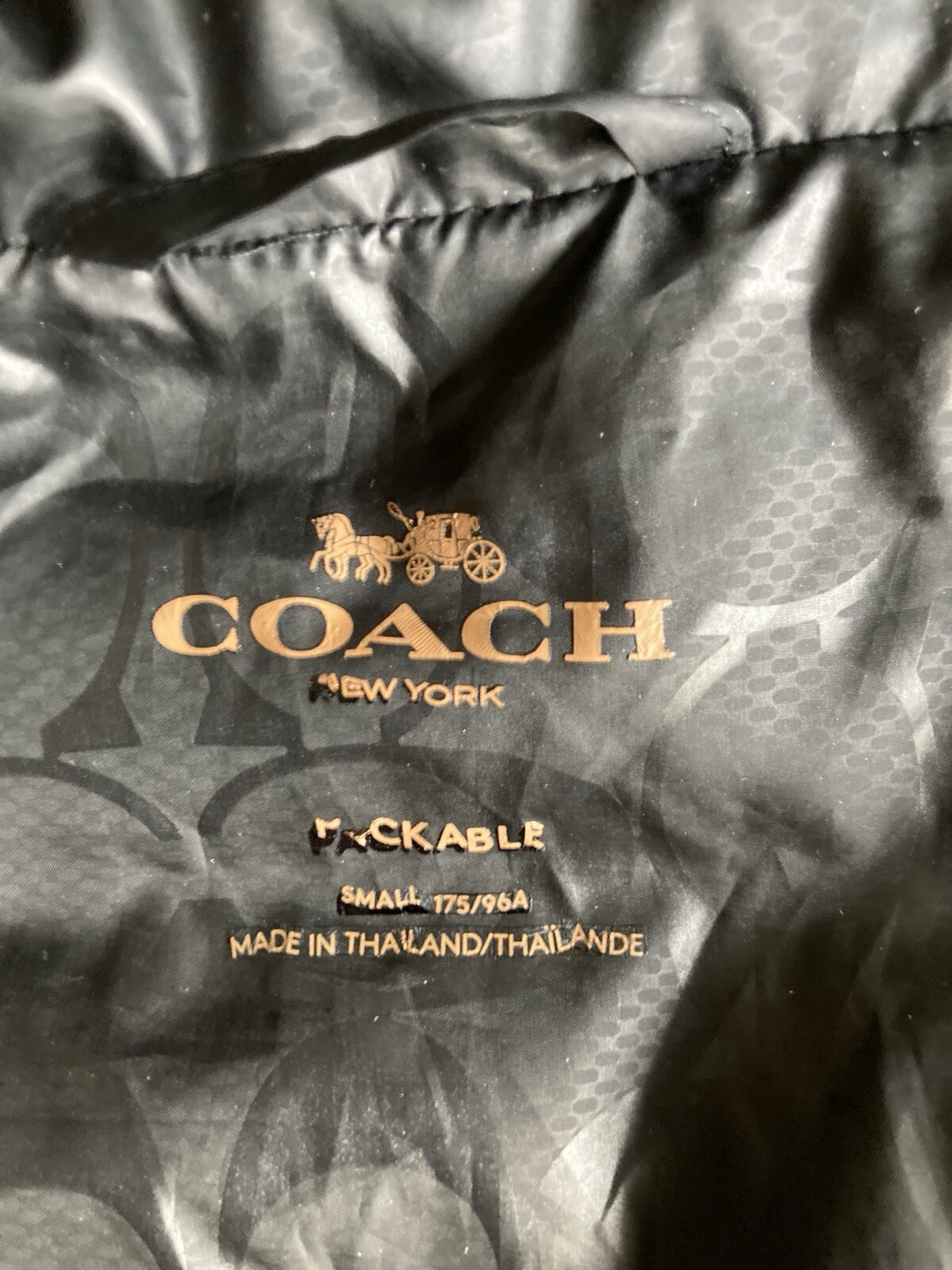 Coach Silver Grey Polyamide Duck Down Packable Ho… - image 13