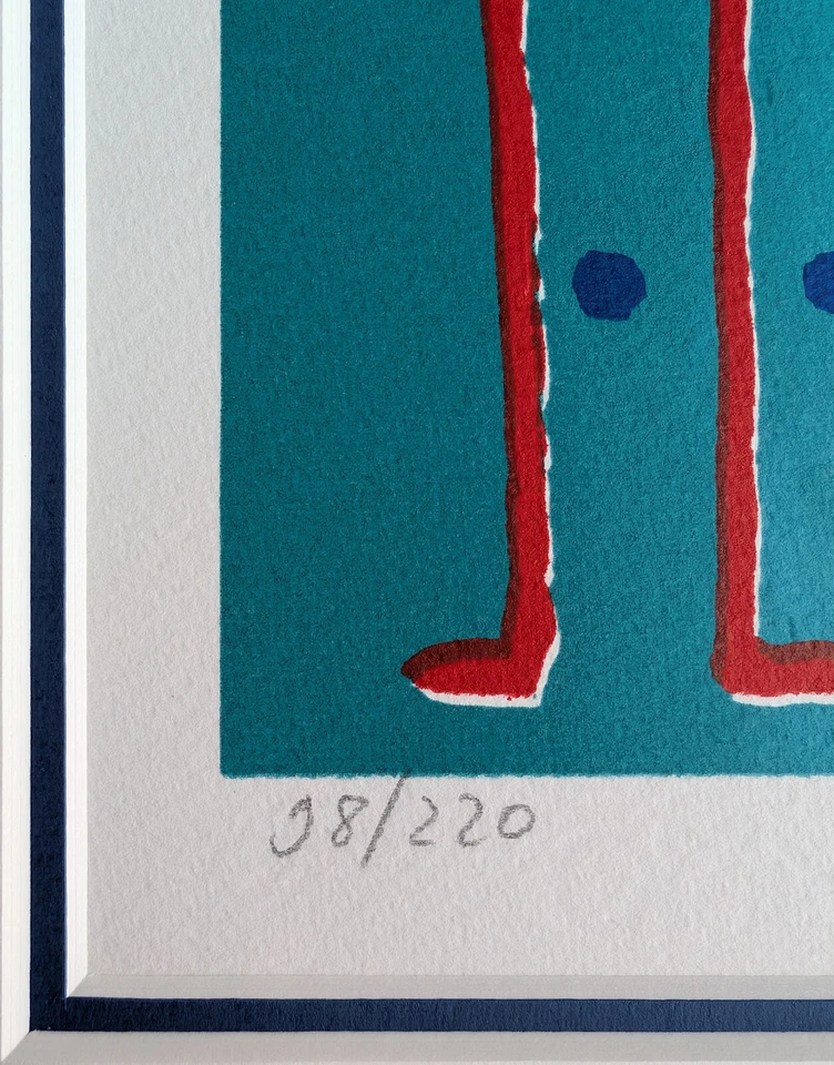 Lithografie nach A.R. Penck - Lithografie - signiert und limitiert - Bild 3 von 4