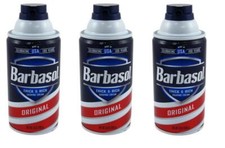 BL Barbasol Shaving Cream Original 10oz each Three Pack