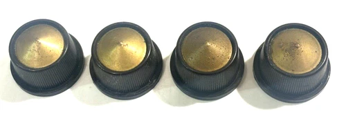 4 lot KNOBS FROM CROSLEY PHONO SW CONSOLE RADIO STEREO - 4 KNOB  VTG ANTIQUE