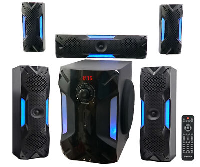 Rockville HTS56 1000w 5.1 Channel Home Theater System/Bluetooth/USB+8'' Subwoofer