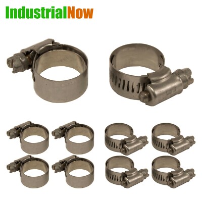 Worm Gear Lined Clamps #10 Works With 3/4'' Silicone Heater Hose IDEAL 6510E 10pc