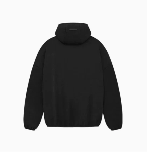 Felpa con cappuccio Adidas Fear of God Athletics Pelle scamosciata Nero Uomo Large IS5322