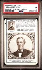 1901 Uncle Sam's Cabinet Cards Jefferson Davis PSA 5 **Confederate President**