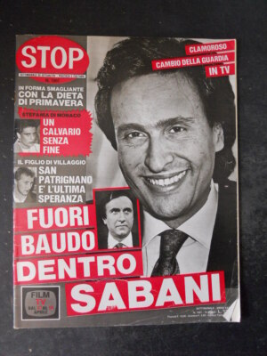 STOP 1907 1985 GIGI SABANI STEPHANIE DI MONACO BRIGLIADORI JOAN COLLINS [GS8]