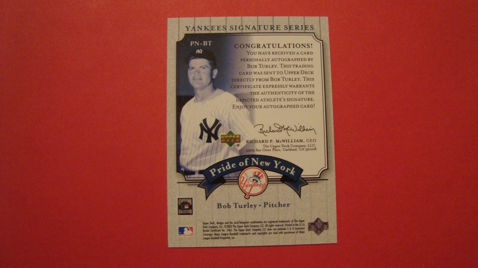 2003 Upper Deck Yankees Signature Series Virgil Trucks Autograph NY Yankees - Image 4 of 4