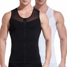 Fajas Colombianas Para Hombres Abdomen Control Body Shaper Camiseta Chaleco Tops
