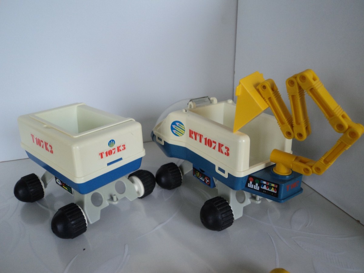 PLAYMOBIL JOUET LUNAR 1982 Playmospace pelleteuse 3557 Geobra
