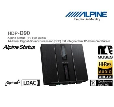 Alpine HDP-D90 14-Kanal Digital Sound Prozessor DSP 12-Kanal Verstärker - Bild 1 von 4