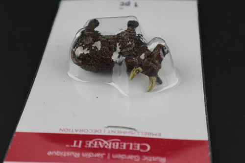 Miniatur Modell brauner Stier Celebrate It kleine Schätze rustikal Mini Garten Deko - Bild 12 von 12