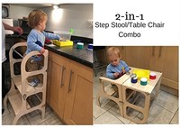 Wooden Step Up Stool Converts To Table Kids And Chair Set Wooden Step Up Stool Converts To Table Kids And Chair Set