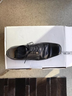 Augusta (A1923) Handmade in Italy Mens Derby Shoes, Black Fits