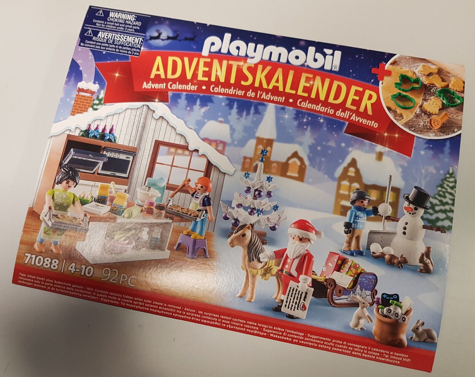 PLAYMOBIL 71088 Adventskalender 92 Teile Weihnachten Weihnachtsbacken Spielzeug