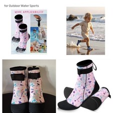 XUKER 3MM Neoprene Water Socks for Kids Toddlers Sand Proof Soft  Cozy Sz: L