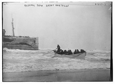 #ad RescuesGREAT NORTHERNwater vesselsboatsshipscanoessailorsmenropeswaves $12.99