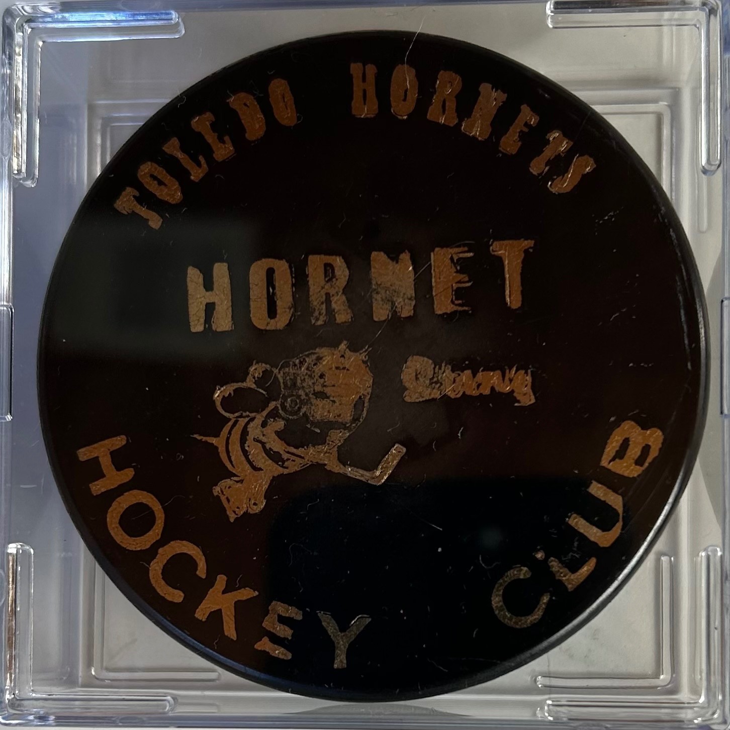 TOLEDO HORNETS IHL OFFICIAL GAME HOCKEY PUCK - CZECHOSLOVAKIA