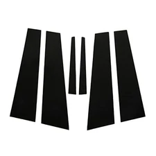 Door Window Pillar Post Trim 6pcs Door Window Pillar Post Trim Glossy Black 