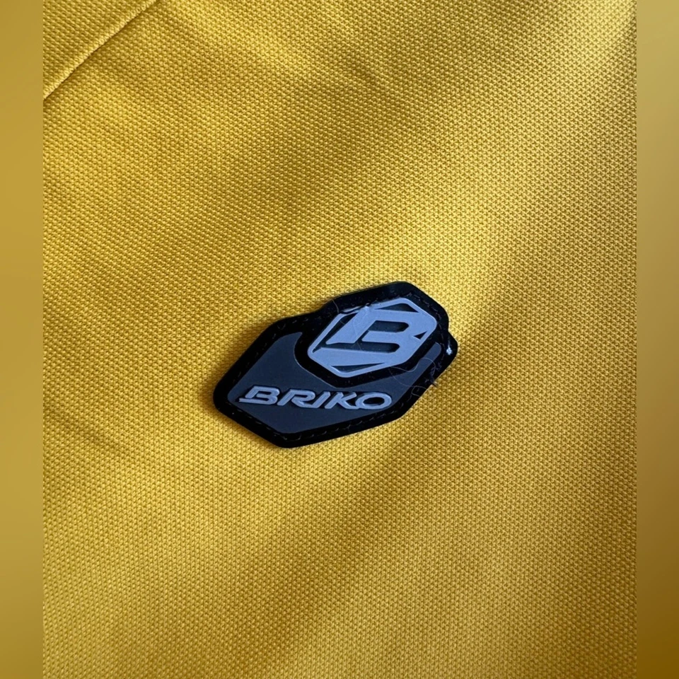 Camiseta deportiva de ciclismo Briko amarilla negra XXXL 3X hecha en Italia ciclismo Foto 2 de 4