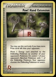 Pokémon TCG Pow! Hand Extension 85/109 EX Team Rocket Returns Uncommon Trainer