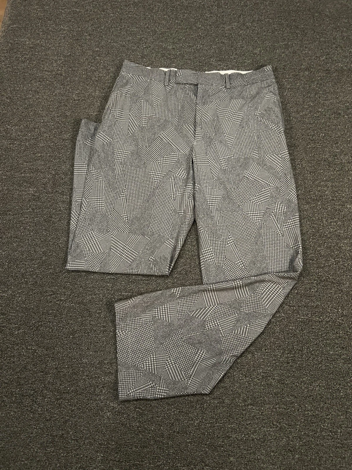 Ralph Lauren RLX Performance Golf Pants Gray Mens 35x32 (Fits 34x30) Houndstooth