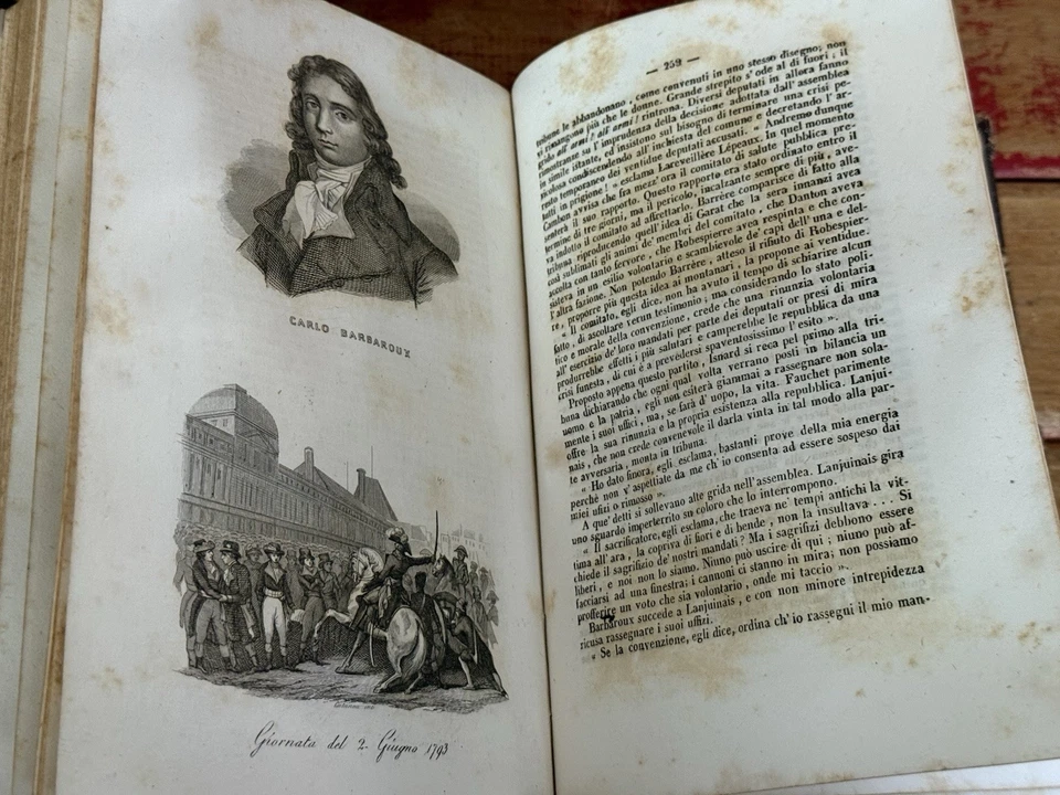 Thiers, L. Adolfo Rivoluzione Francese 1842 1st Italian Ed. Vol. 2 Illustrated Foto 3 de 4