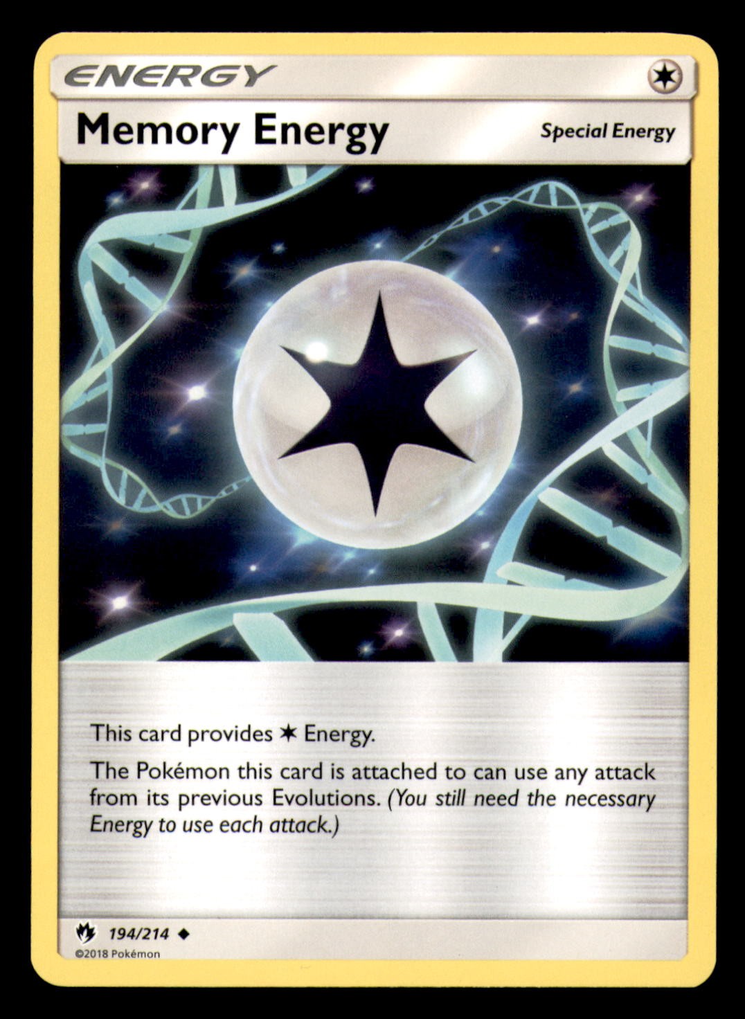Memory Energy 194/214 Uncommon Lost Thunder Pokemon Near Mint