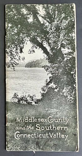 Vintage 1926 Middlesex County Southern CT Valley Brochure Handbook Map Illus.