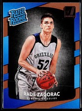 Rade Zagorac 2017-18 Donruss #155 Rated Rookie Memphis Grizzlies RC