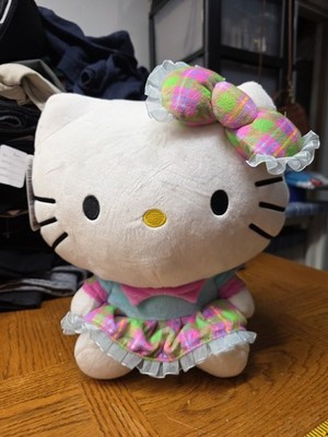 Sanrio Hello Kitty Series 2 Plush Stuffed Animal Plaid Dress Bow New