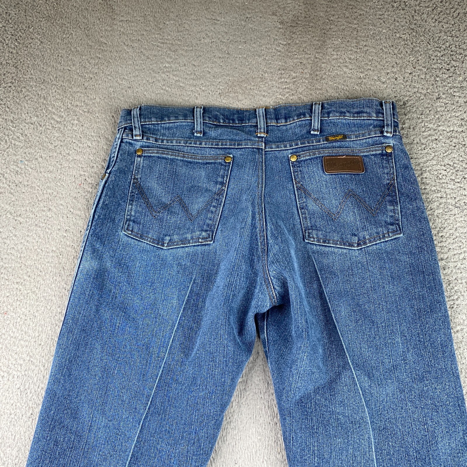 S 34x27 Blue Cowboy Cut Denim Western Ranchwear Rodeo 47macm