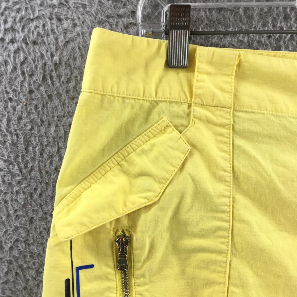 Lauren Ralph Lauren Active Cargo Short Womens 12 Yellow Cotton Blend High Rise - Image 3 of 4