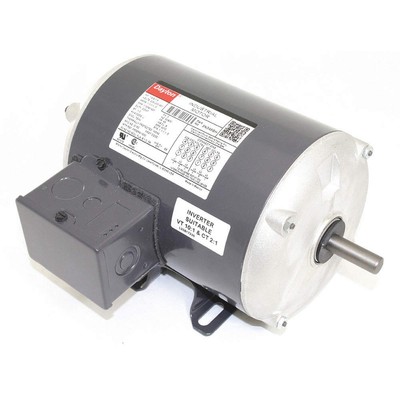 DAYTON 3N349 GP Motor,1/4 HP,1,725 RPM,208-230/460V 3N349