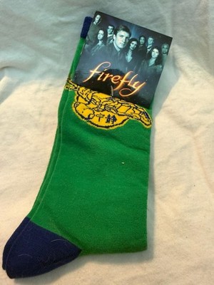 Loot Wear Limited Edition Firefly / Serenity Green Novelty Unisex Socks - NEW!