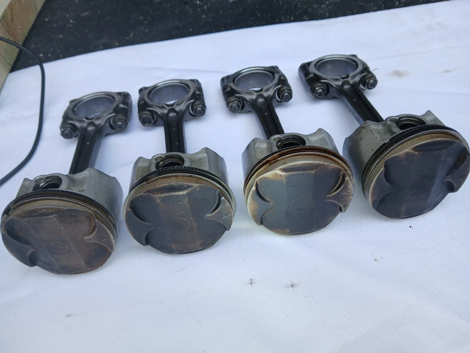 1989-1993 YAMAHA FZR 600 Engine Motor Pistons 58mm and Connecting Rods - Image 4 of 4