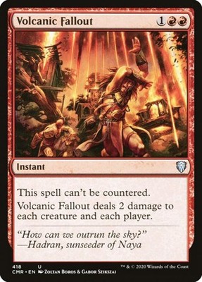 Volcanic Fallout (Commander Legends 418) - Uncommon Magic: The Gathering Card