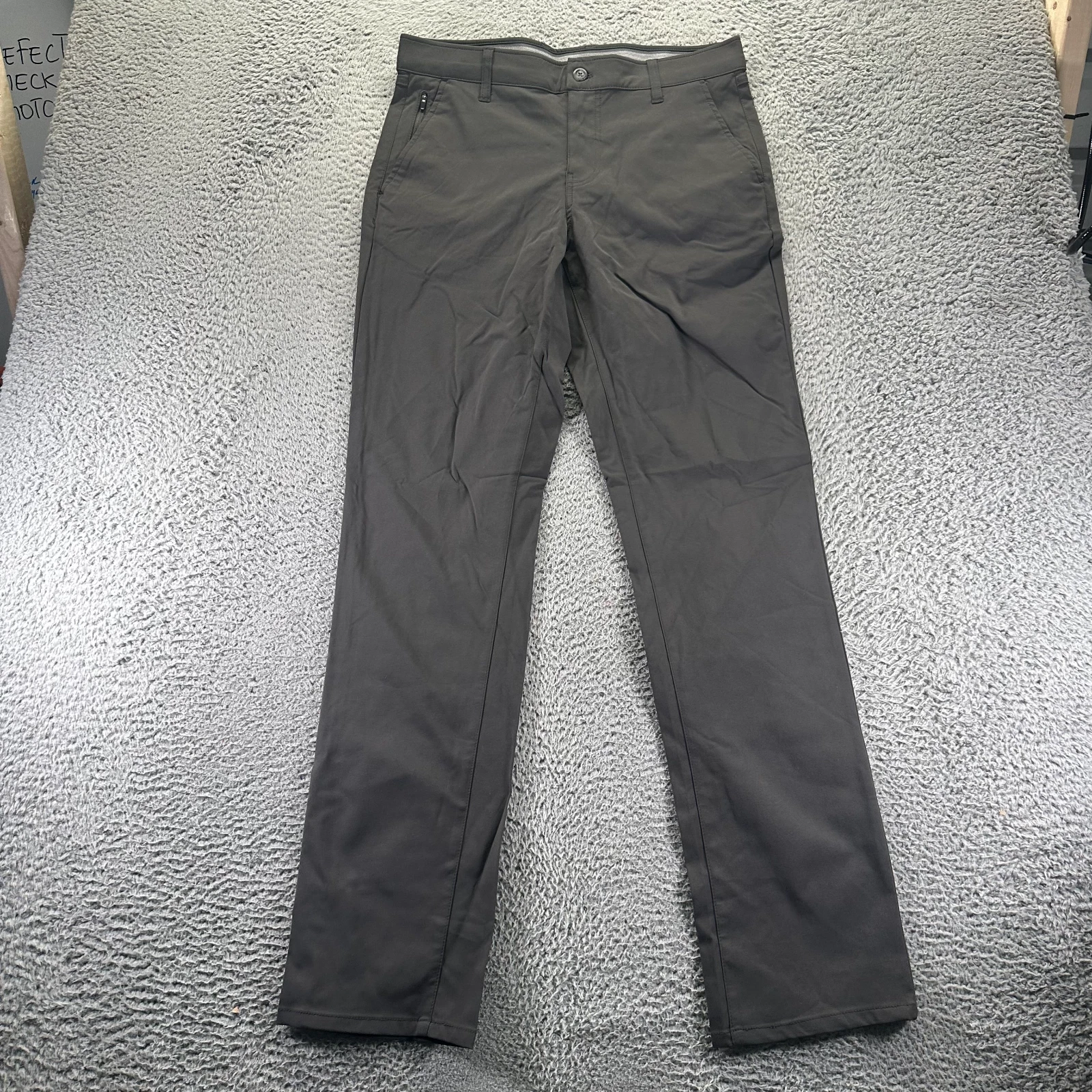 Weatherproof Vintage Pant Mens 34x34 Black Nylon Windbreaker Straight Leg Hiking