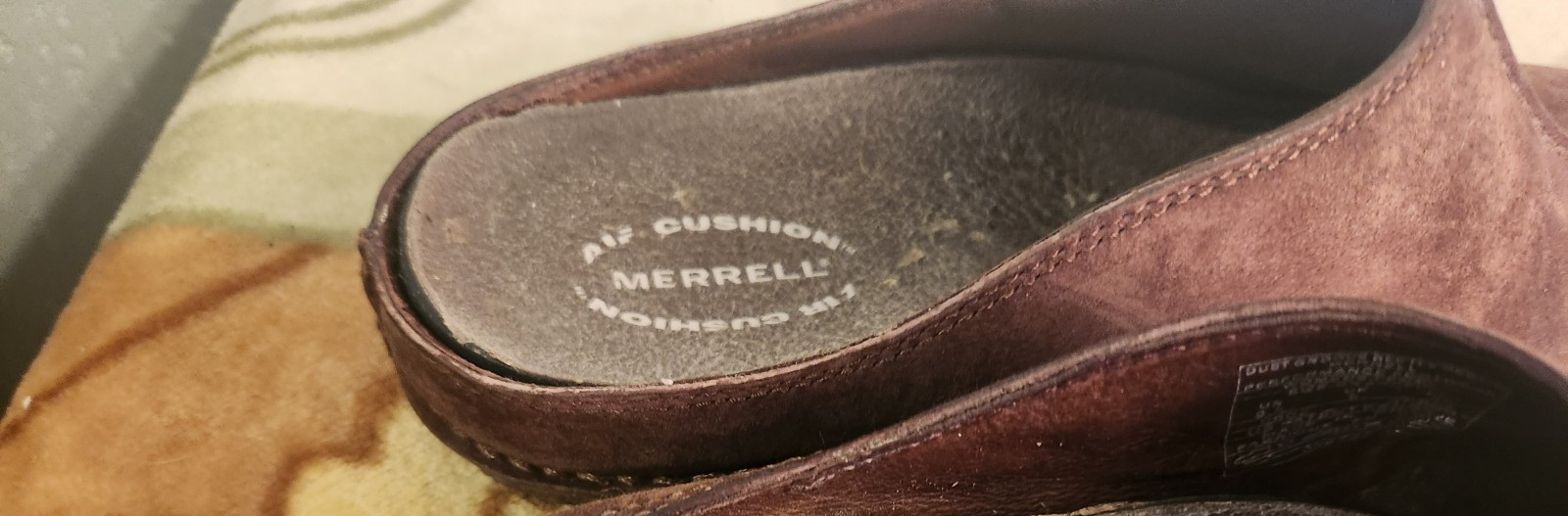 Zoccolo Merrell donna 8 5 Duet Groove scarabeo marrone scamosciato mulo punta divisa #3