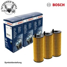 Bosch Ölfilter 3x für  Mercedes-Benz C-Klasse CLK