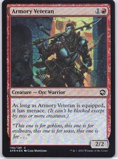 Magic: The Gathering Armory Veteran 130 FOIL Adventures in the Forgotten Realms