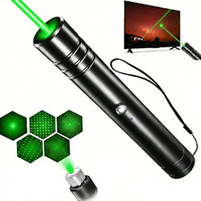 Green Laser Pointer Pen 1mW Class II USB Rechargeable Presentation Office Pointe