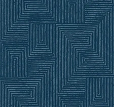 YK72144_Scott Living3 Distressed Maze Geometric Blue Grey Fine Decor Wallpaper